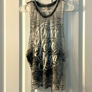 Spiritual gangster, peace, love Yoga , size small